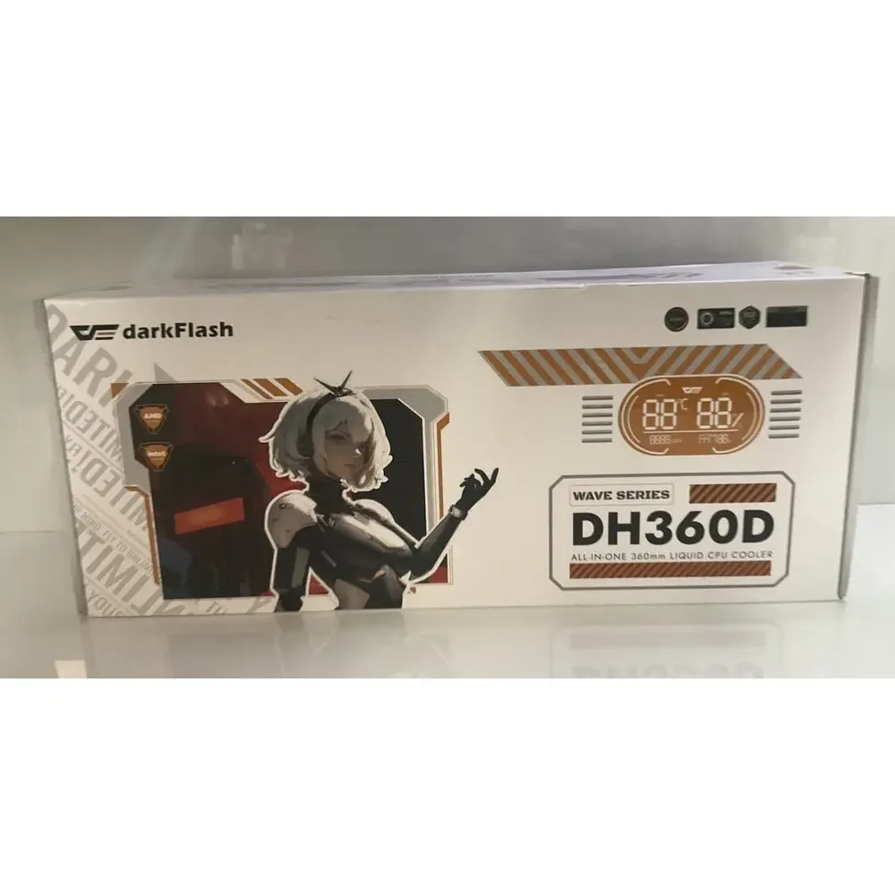 DH360D V1.2 All-In-One Liquid CPU Cooler with Display, CPU Monitoring, Sync ARBG
